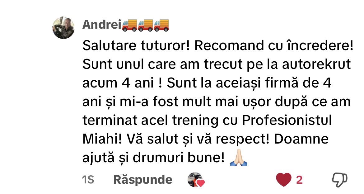 Recenzie de la un șofer Autorekrut, captură 4