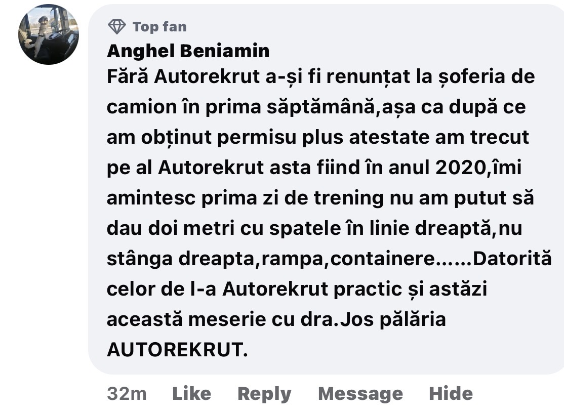 Recenzie de la un șofer Autorekrut, captură 2