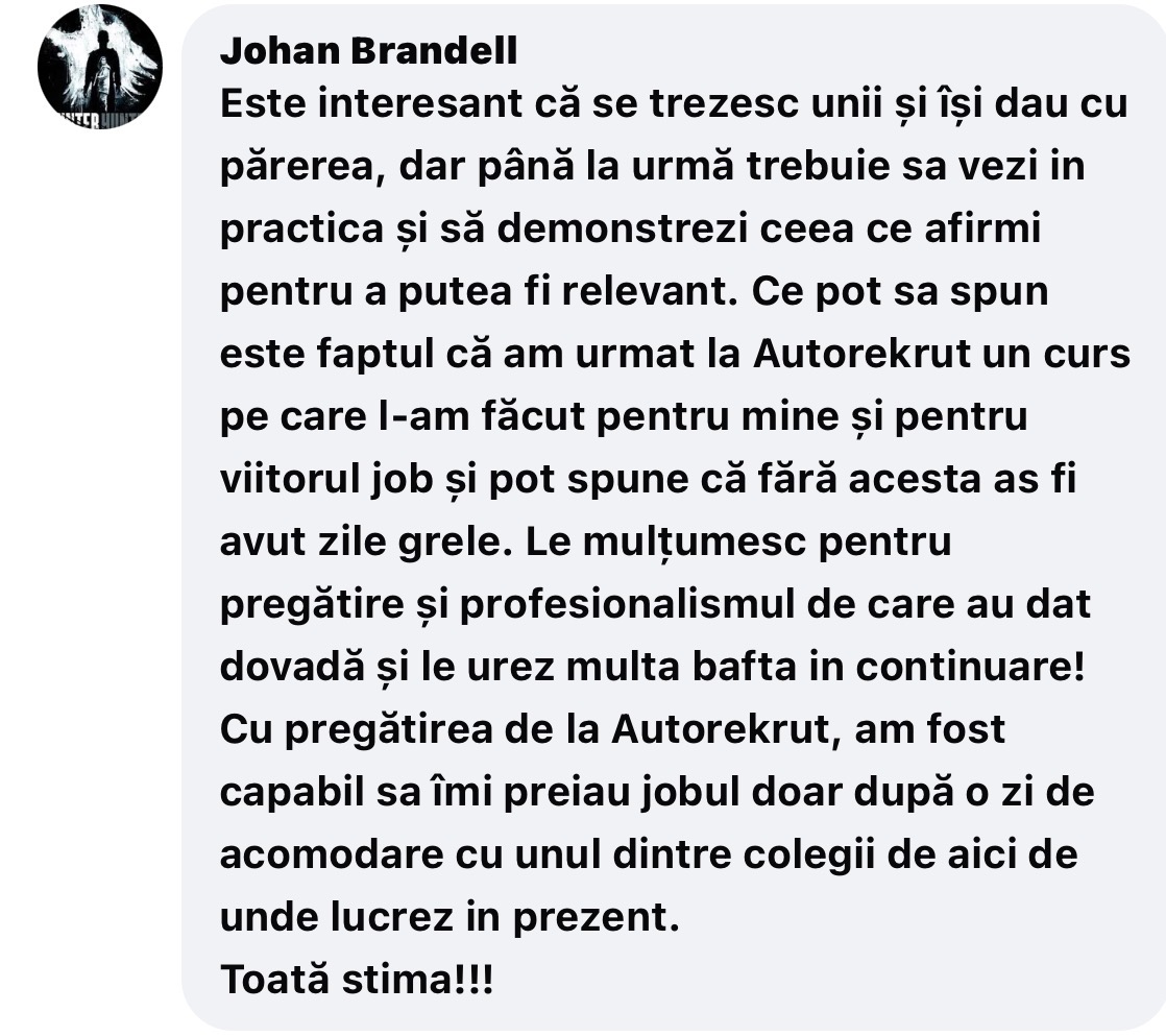 Recenzie de la un șofer Autorekrut, captură 1